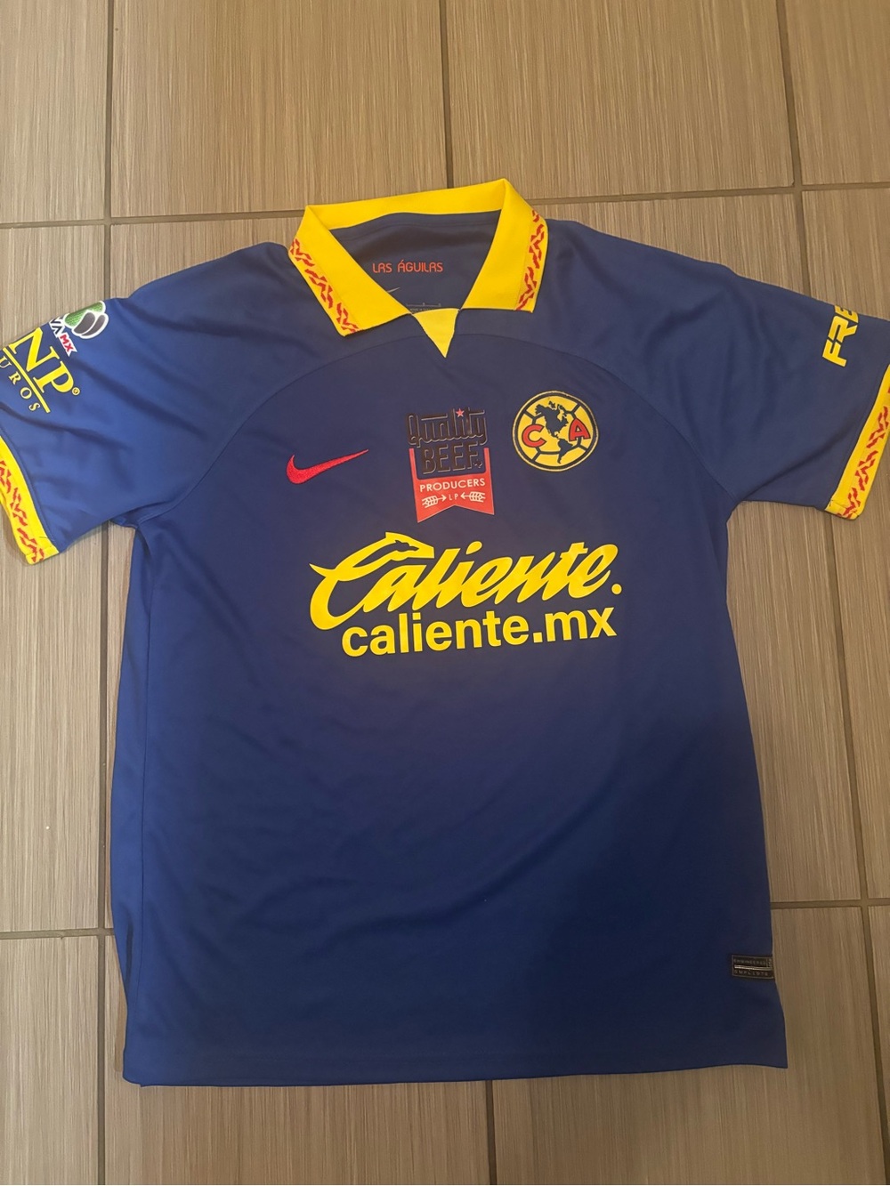 Nike Club América Blue and Yellow Home Jersey